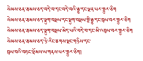 四無量心チベット語